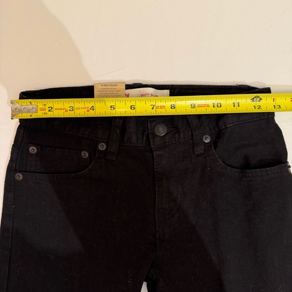 Levi's Boy's Black Straight Jeans - Picture 4 of 6